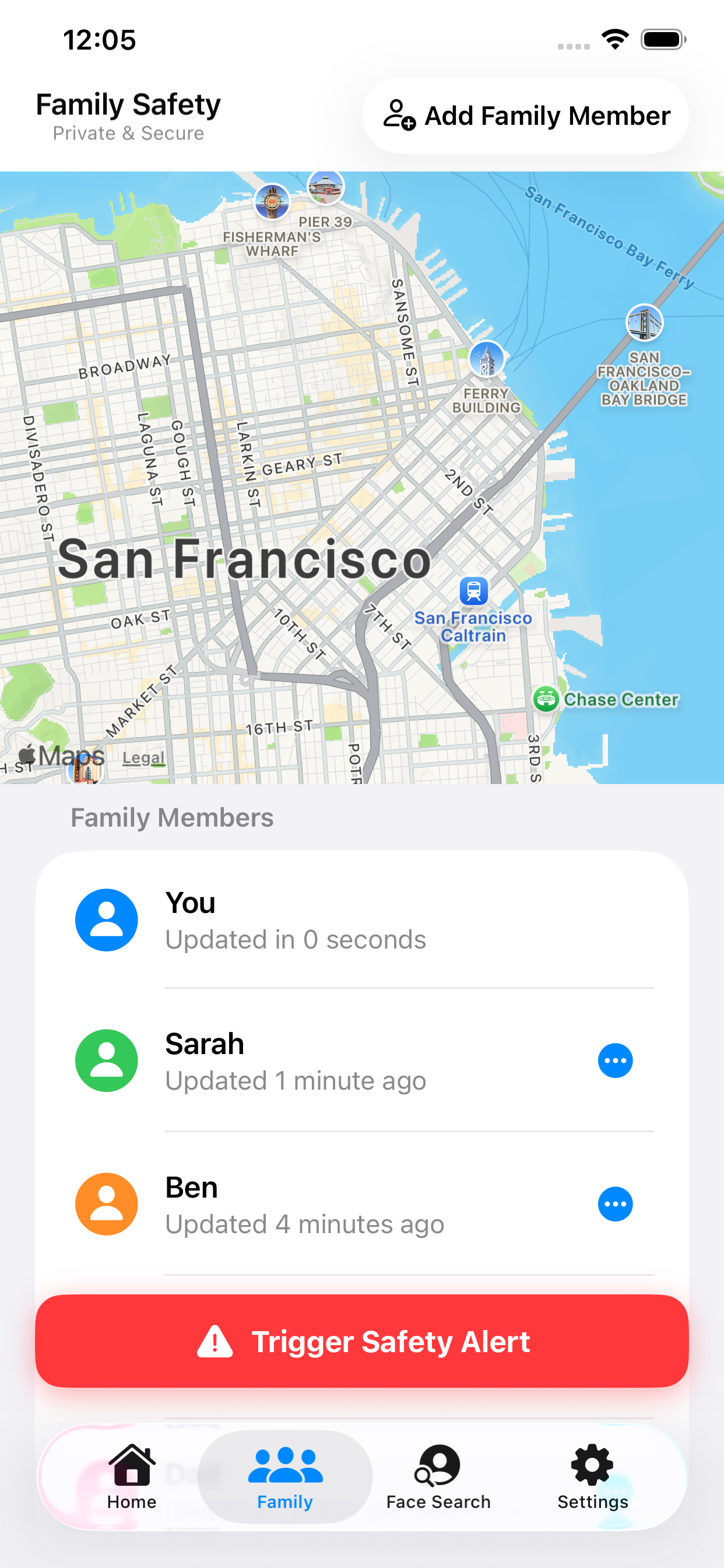 Family Map UI